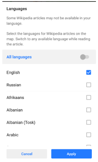 Definindo um idioma preferido no Android