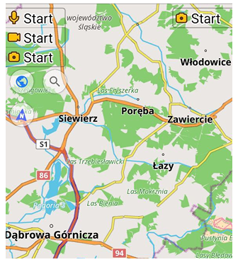 Widget de notas de áudio-vídeo