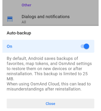 Notificações de Configurações Gerais Android