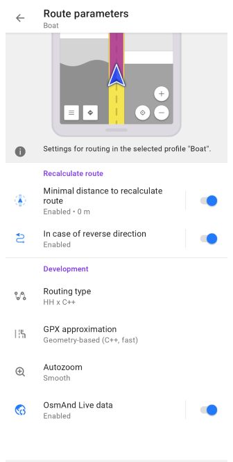 Configurações de roteamento direto ao ponto