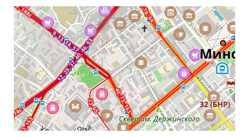 Autocarro de transporte do mapa