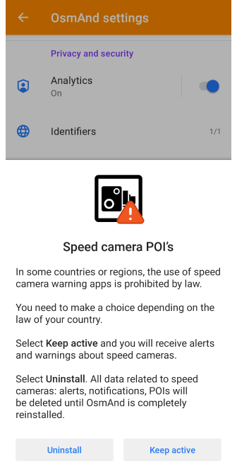Câmeras de Configurações Gerais Android