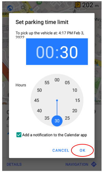 Android&#39;de zaman sınırlarını ayarlayın