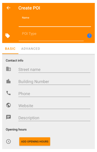 POI Android oluştur