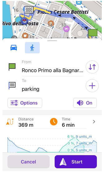 iOS&#39;ta Park noktasına gidiliyor