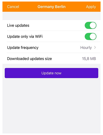 Haritalar menüsü OsmAnd canlı düzenle iOS
