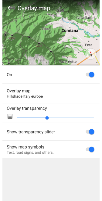 Altlık / bindirme Android&#39;i yapılandır