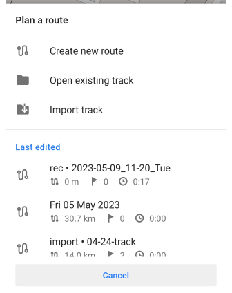 Rota planlama android