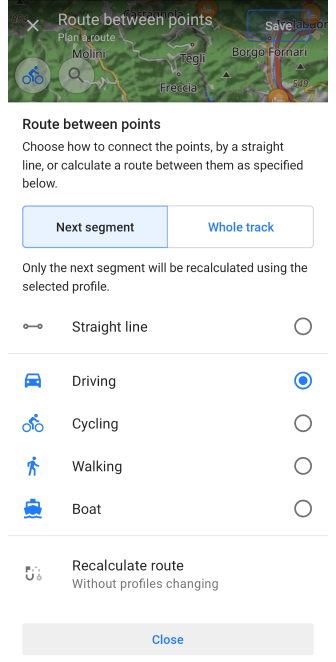 Rota planlama android
