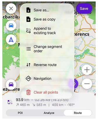 Rota planla ios-options