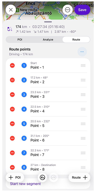 Rota planla ios